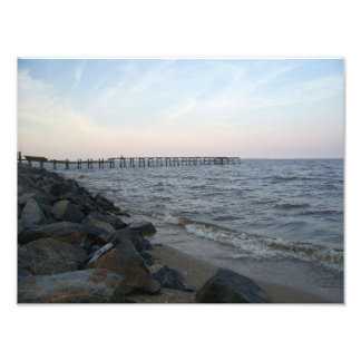 Pier i Colonial Beach, Virginia Fototryck