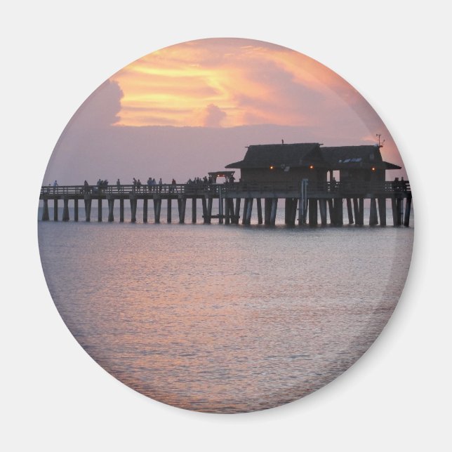 pier i Neapel Florida Magnet (Framsidan)