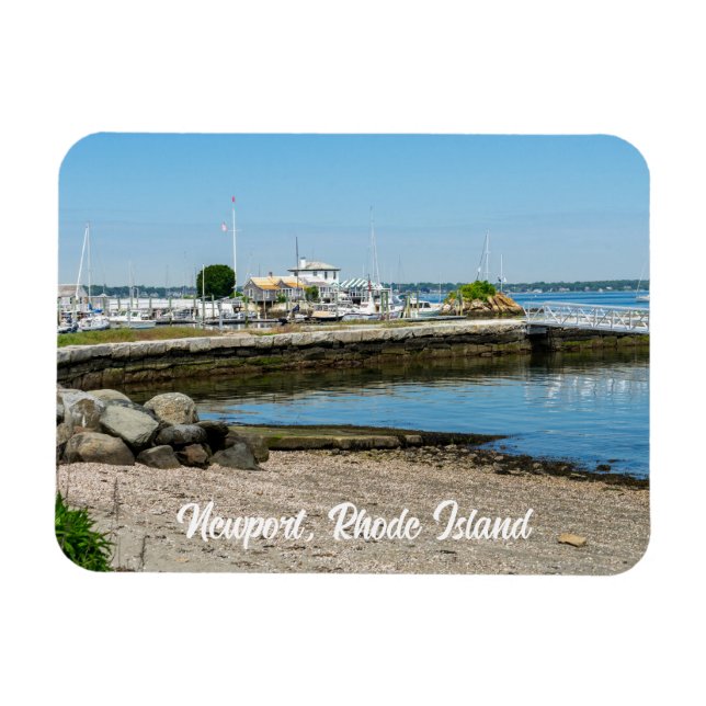 Pier i Newport Rhode island Magnet (Horisontell)