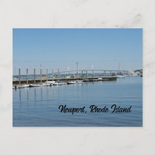Pier i Newport Rhode island Vykort