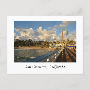 Pier i San Clemente California Vykort