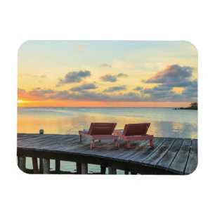 Pier övervakar havet, Belize Magnet