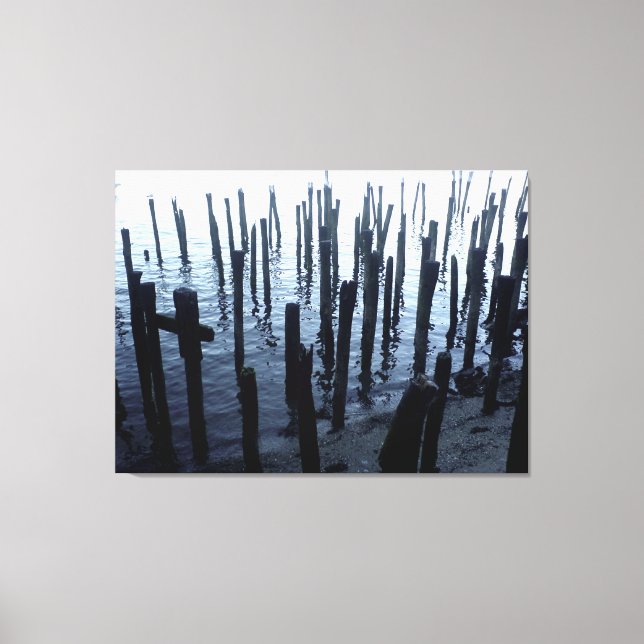 Pier-påminnelser för North End Waterfront Pier Canvastryck (Framsida)