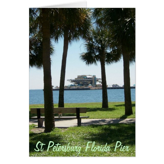 Pier St Petersburg Florida Hälsningskort (Framsidan)