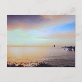 Pier Sunset-kort Vykort