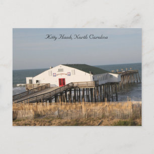 Pier vid Kattunge Hawk North Carolina, Hi def-foto Vykort