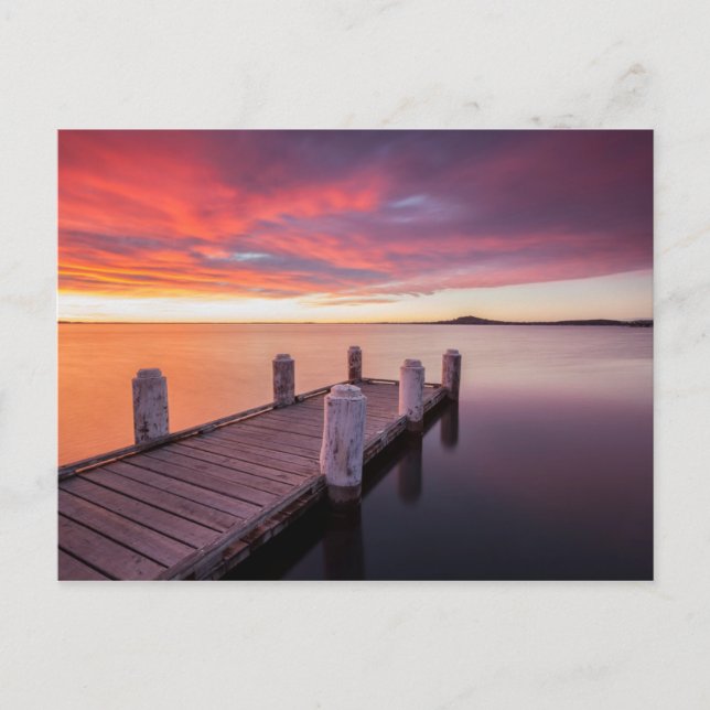 Pier vid Sjö Illawarra Vykort (Framsida)