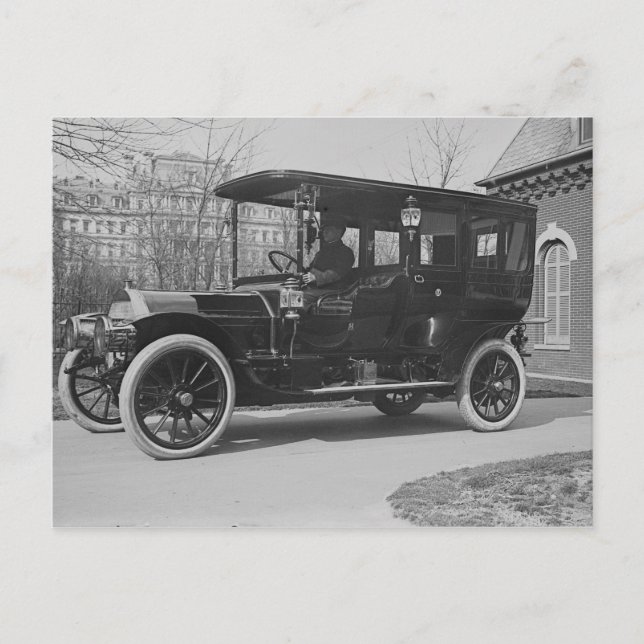 Pierce Arrow 1909 Vykort (Framsida)