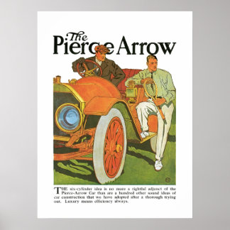 Pierce Arrow Automobile Vintage annons Art Poster