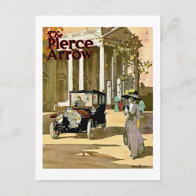 Pierce Arrow Vintage Advertisement Vykort (Framsida)