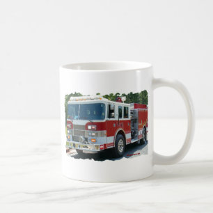 Pierce avfyrar lastbilen kaffemugg