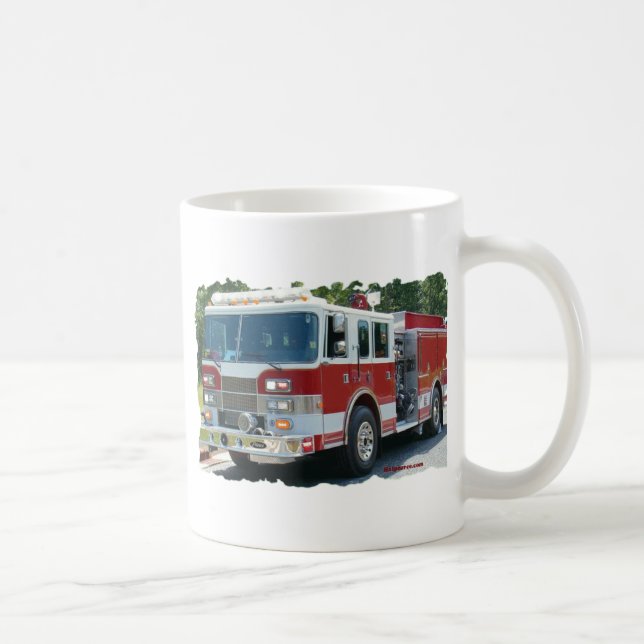 Pierce avfyrar lastbilen kaffemugg (Höger)