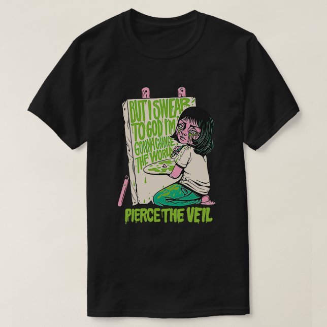 Pierce the Veil Merch förändrar världshirten T Shirt (Design framsida)