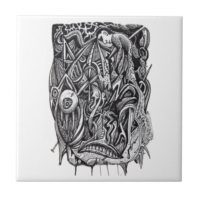 Pierced, av Brian Benson Kakelplatta (Framsidan)