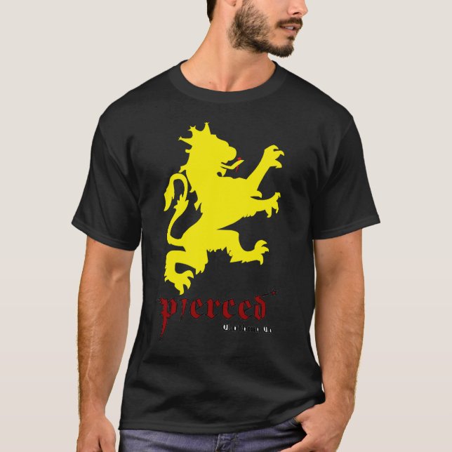 Pierced Lejon of Judah T Shirt (Framsida)