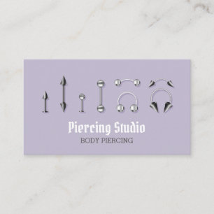 Piercing av Lilac Body Jewelry Store Visitkort