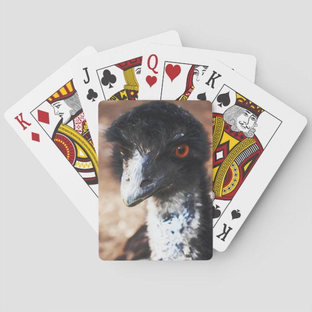 Piercing Ögon i utställningen Casinokort (Baksidan)