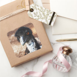 Piercing Ögon i utställningen Fyrkantigt Klistermärke