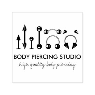 Piercing Självfärgande Stämpel