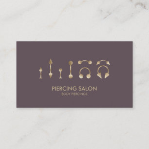 Piercing-specialist Rosa Rosa Visitkort