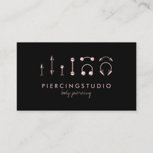 Piercing Specialist Tatto Studio Ro Guld Visitkort