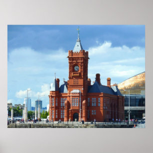 Pierhead Byggnad, Cardiff, Wales, UK Poster