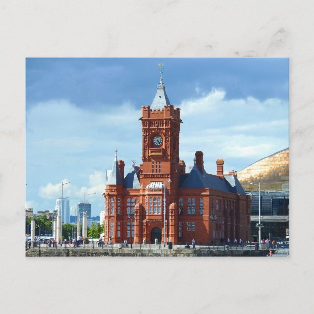 Pierhead Byggnad, Cardiff, Wales, UK Vykort (Framsida)