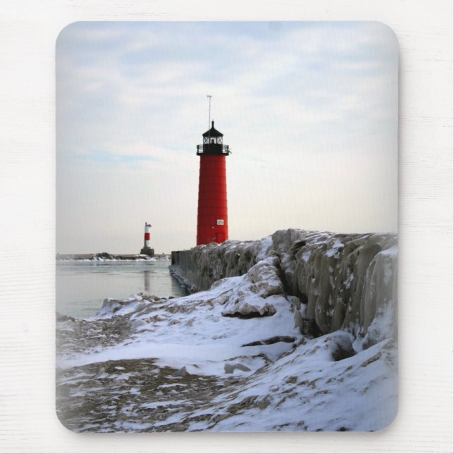 Pierhead fyr, Kenosha Wisconsin Musmatta (Framsidan)