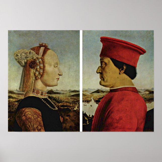 Piero della Francesca - Diptych Poster (Framsidan)