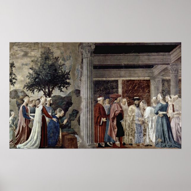 Piero della Francesca - Sheba drottning Poster (Framsidan)