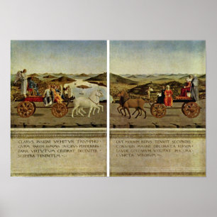 Piero della Francesca - triumf av hertigen Poster