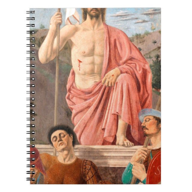 Piero della Francescas återlämnande av Kristus Anteckningsbok (Framsidan)