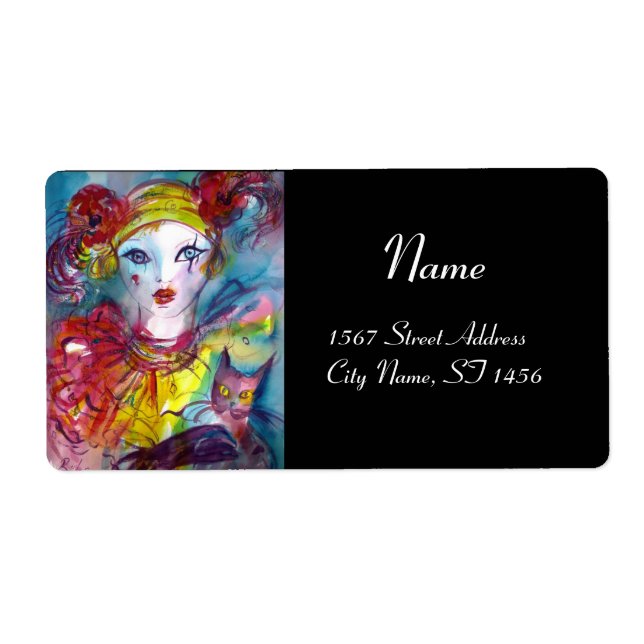 PIERO MED CAT Red rosa lila gult black Fraktsedel (Framsidan)