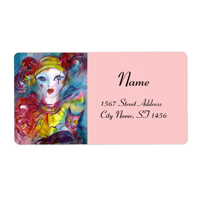 PIERO MED CAT Red rosa lila gult Fraktsedel (Framsidan)