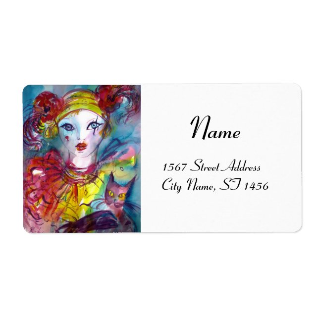 PIERO MED CAT Red rosa lila gult white Fraktsedel (Framsidan)