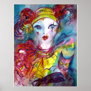 PIERO MED CAT/Venetian Masqueramasker Poster