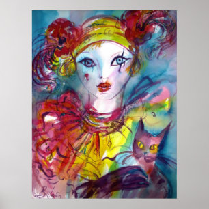 PIERO MED CAT/Venetian Masqueramasker Poster