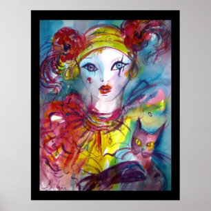 PIERO MED CAT/Venetian Masqueramasker Poster