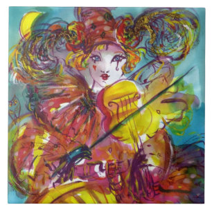 PIERO / Venetian Carnival Natt Kakelplatta