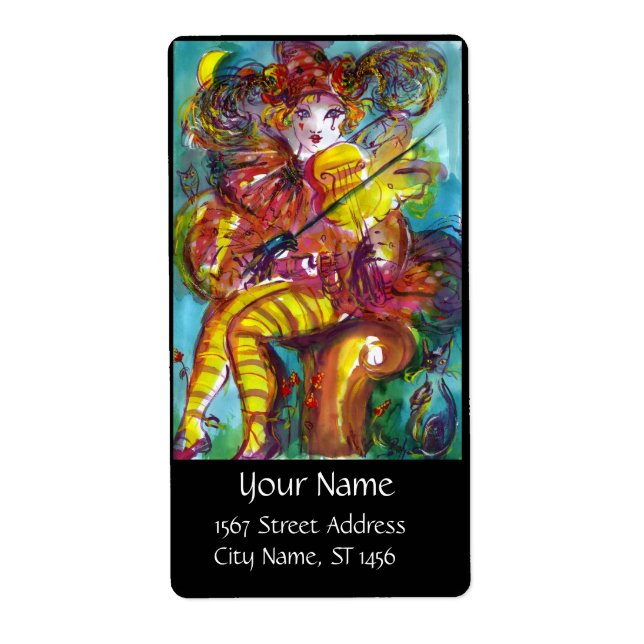 PIERO/Venetian Carnival Natt,svart Fraktsedel (Framsidan)