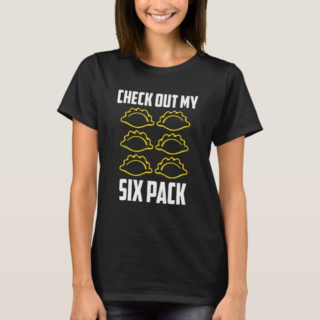 Pierogi 6-pack Polska Kultur för polsk dupling T Shirt (Framsida)