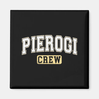 Pierogi Crew Polska Maträtt Varsity Bokstäver Magnet