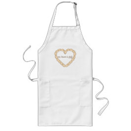 Pierogi Heart Apron Långt Förkläde