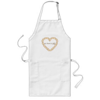 Pierogi Heart Apron Långt Förkläde