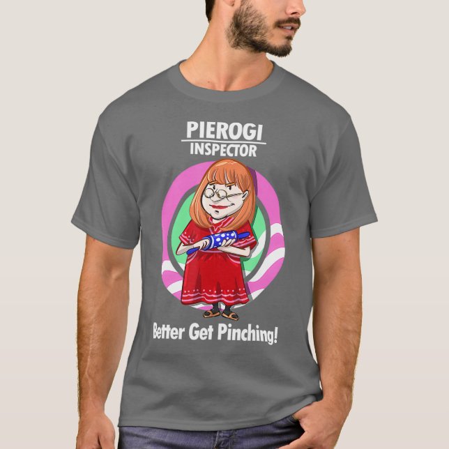 Pierogi InspecT Funny Julafton Dinner Gift Kids T Shirt (Framsida)