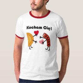 Pierogi & Kielbasa - Kocham Cie! (Jag älskar T-shirt