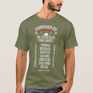Pierogi Kielbasa Paczki Polska Cuisineet Food Day T Shirt