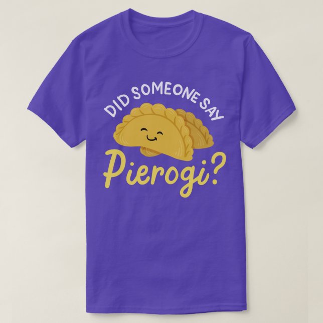 Pierogi Kielbasa Polska Kawaii T Shirt (Design framsida)