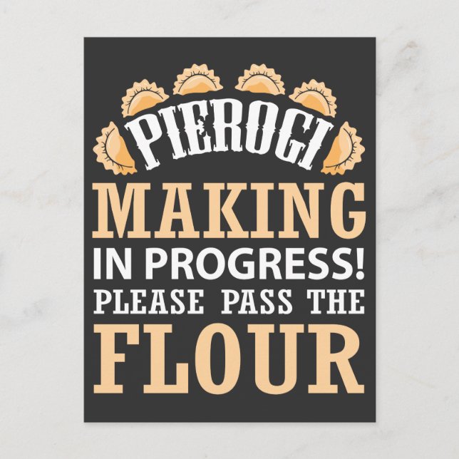 Pierogi Maker polish Foodie Poland Food Vykort (Framsida)