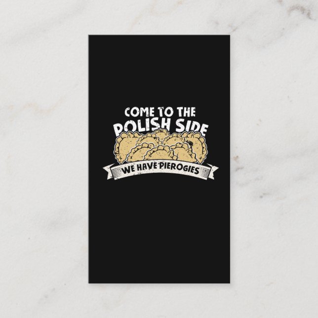 Pierogi Maker polish Foodie Poland Noodles Visitkort (Framsida)